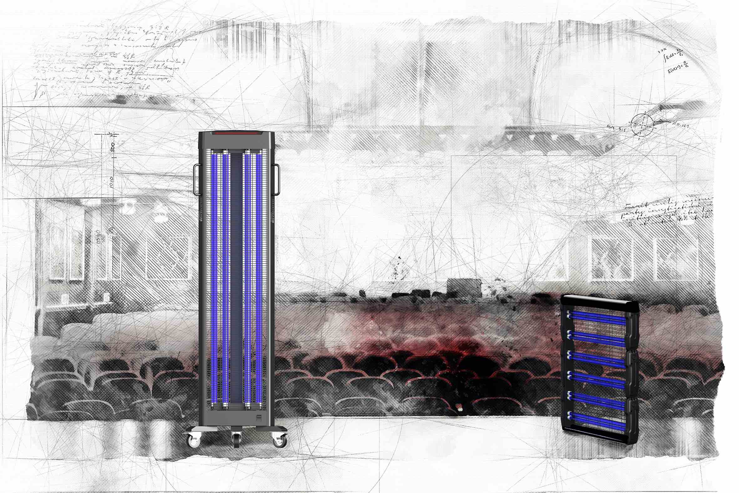 Theater_Applikation_UV-C_Desinfektionsleuchte VisionTwo nimmt UV-C Desinfektionsleuchten in den Vertrieb